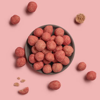 Bio Crispy Rice Balls Weiße Schokolade-Himbeere